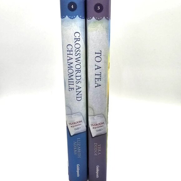Tearoom Mysteries Books # 3 To a Tea & 4 Crosswords& Chamomile Guideposts - Picture 2 of 10